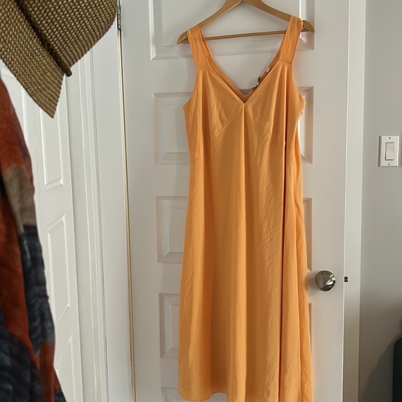 VINCE. Summer dress extra large peach/orange - Picture 4 of 15